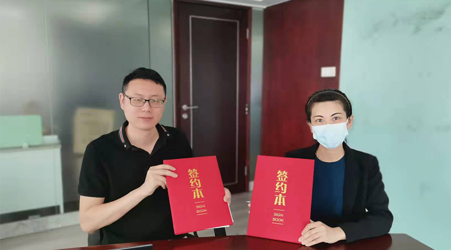 祝賀！金環(huán)電器與寧波某品牌電商客戶再次合作，簽約成功！